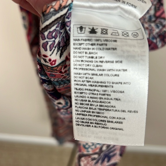 Ba&SH boho flowy short sleeve midi dress w/open back US Size 4, Paisley BA&SH 0 - Picture 8 of 9